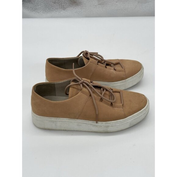 Eileen Fisher Prescot Platform Sneakers Pink Tan Sz 7 Casual Suede Comfy Shoes - Picture 3 of 5
